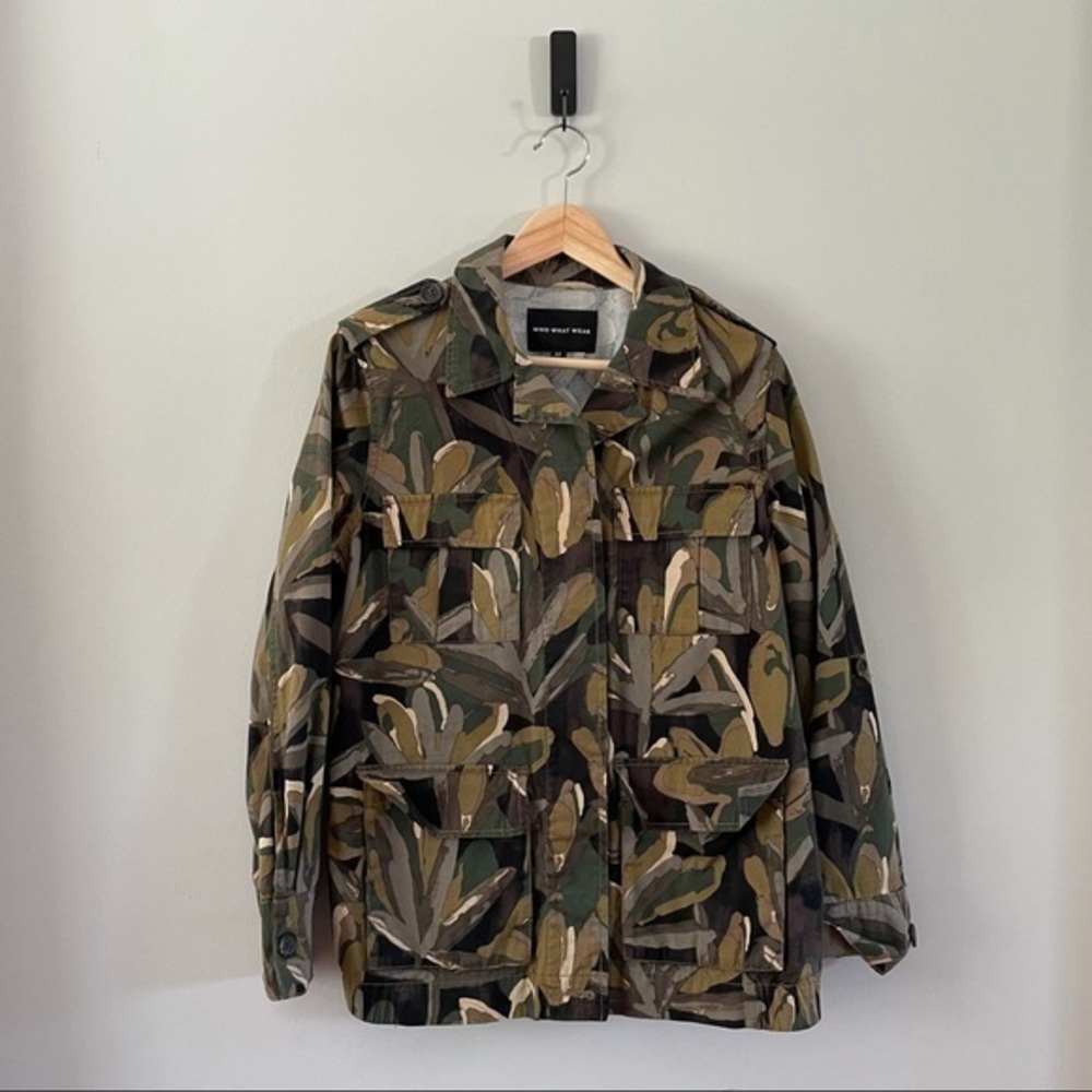 Who What Wear Modern Camo Jacket